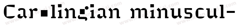 Carolingian minuscul字体转换